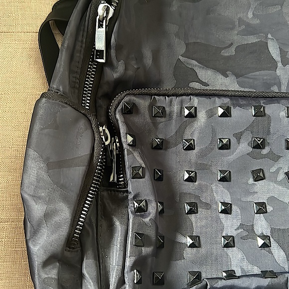 Navy Camouflage Backpack w/Faceted Studs - Picture 3 of 9